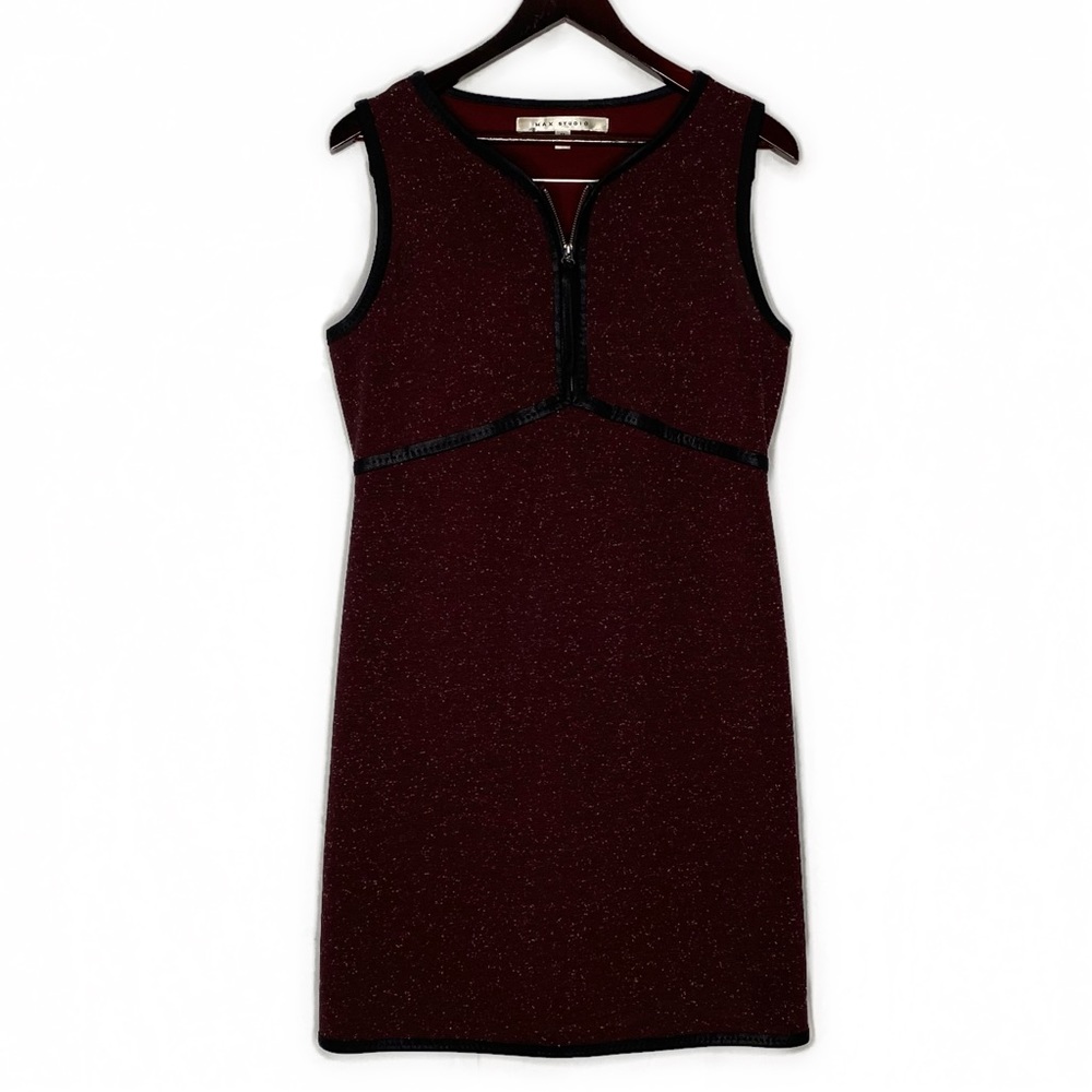 Burgundy Max Studios dress